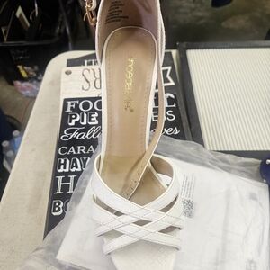 Shoezeeselle White Strappy Women's Dress Sandals